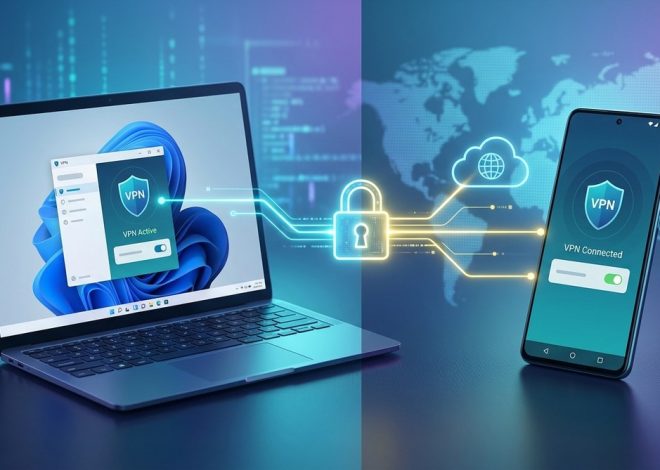 راهنمای گام به گام نصب و تنظیم VPN روی ویندوز و اندروید در سال ۲۰۲۶