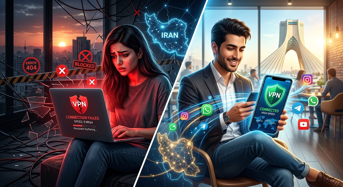 چرا VPN رایگان در ایران جواب نمی‌دهد و چه گزینه‌های بهتری هست