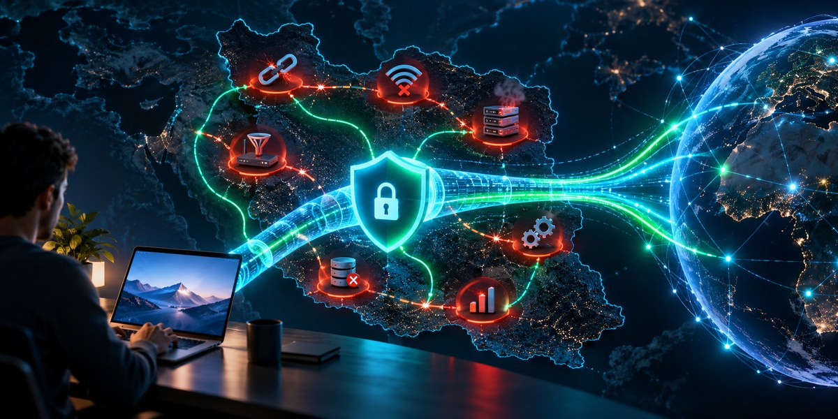 آیا VPN در ایران قطع می‌شود؟ ۷ دلیل اصلی و راهکارهای عملی برای رفع مشکل